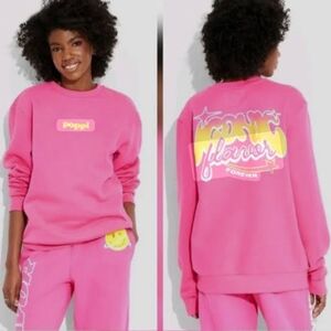 Pop Vibrant Pink Women's Graphic Sweatshirt